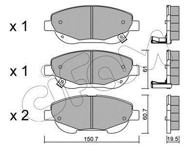 Фото автозапчастини toyota колодки гальм. передн. avensis 2,0-2,2 08- CIFAM 822-879-0