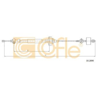 Фото автозапчасти трос сцепления Logan 04-/Sandero 1.4/1.6 i 08- (1133/681) COFLE 10.2890