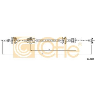 Фото автозапчастини трос зчеплення COFLE 10.3155
