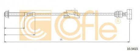 Фото автозапчасти трос ручника COFLE 10.5415