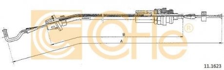 Фото автозапчастини тросик газу COFLE 111623