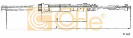 Фото автозапчастини трос ручника COFLE 11.606