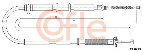 Трос COFLE 120773