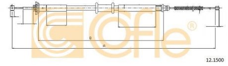 Фото автозапчастини трос ручника COFLE 12.1500