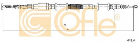 Фото автозапчасти трос ручника COFLE 441.4