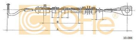 Фото автозапчастини linka gazu VW AC FUNE COFLE 9210086