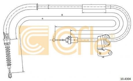 Фото автозапчасти linka - hamulec reczny cof 10.4304 COFLE 92104304