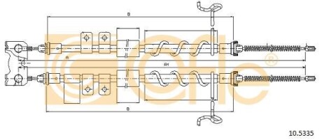 Фото автозапчасти linka - hamulec reczny cof 10.5335 COFLE 92105335