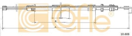 Фото автозапчастини linka - hamulec reczny cof 10.608 COFLE 9210608