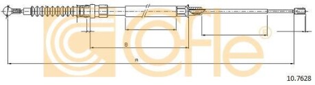 Фото автозапчасти трос ручного гальма COFLE 92107628