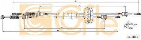 Фото автозапчастини linka zmiany biegów REN TRAFIC/VIVARO COFLE 92112882