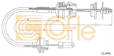 Фото автозапчастини linka sprzegla cof 11.3034 COFLE 92113034