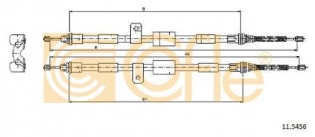 Фото автозапчасти linka - hamulec reczny cof 11.5456 COFLE 92115456