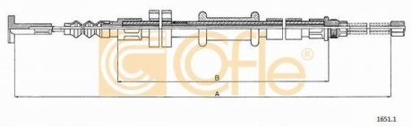 Фото автозапчастини linka - hamulec reczny cof 1651.1 COFLE 9216511