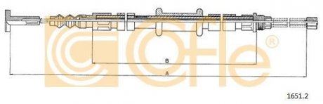 Фото автозапчастини linka - hamulec reczny cof 1651.2 COFLE 9216512