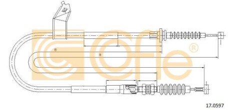 Фото автозапчасти linka - hamulec reczny cof 17.0597 COFLE 92170597