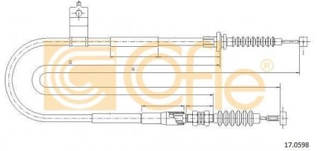 Фото автозапчасти linka - hamulec reczny cof 17.0598 COFLE 92170598