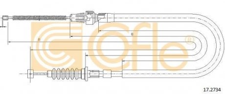 Фото автозапчасти linka - hamulec reczny cof 17.2734 COFLE 92172734