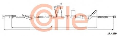 Фото автозапчастини трос ручника COFLE COF 17.4239
