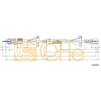 Фото автозапчасти трос спiдометра VW Passat 88-97 COFLE S31034