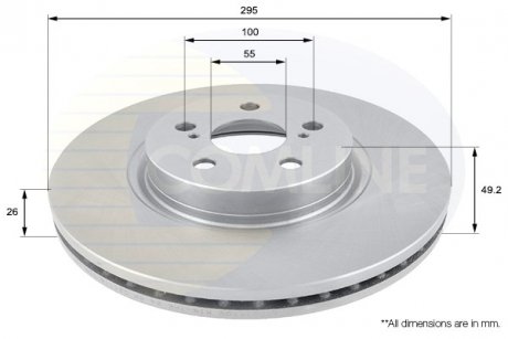 Фото автозапчасти тормозной диск COMLINE ADC01110V