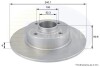 Фото автозапчасти - Диск гальмівний з покриттям Renault Clio 05->, Megane 02->, Modus 04->, Twingo 08->, Wind 10-> COMLINE ADC1555 (фото 1)