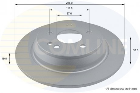 Фото автозапчастини гальмівний диск COMLINE ADC1628