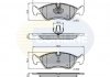 Фото автозапчасти комплект тормозных колодок, дисковый тормоз COMLINE CBP01007 (фото 1)