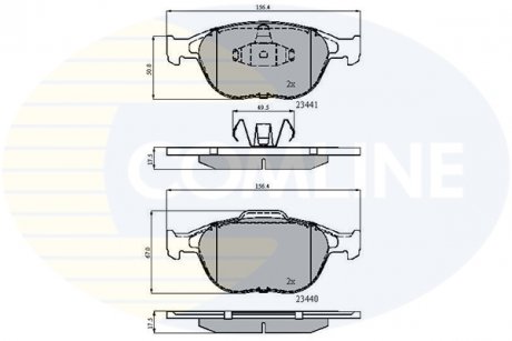 - Гальмівні колодки до дисків Ford Transit Connect Van 03-> COMLINE CBP01150