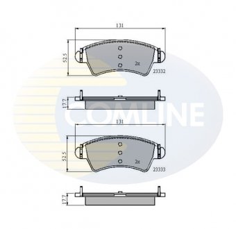 Фото автозапчасти - Гальмівні колодки до дисків Citroen Xsara 98->05, Peugeot 206 99-> COMLINE CBP01260