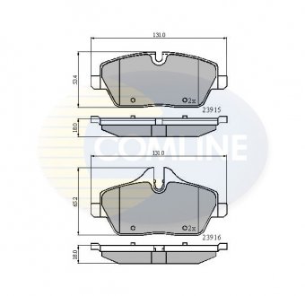 - Гальмівні колодки до дисків BMW 1 Series 04->, Mini Mini 01-> COMLINE CBP01531