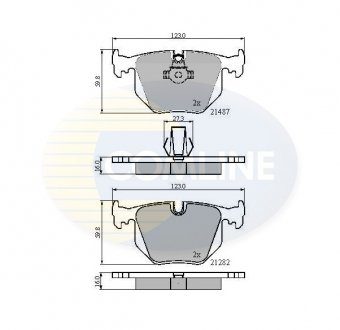 Комплект тормозных колодок, дисковый тормоз COMLINE CBP01547