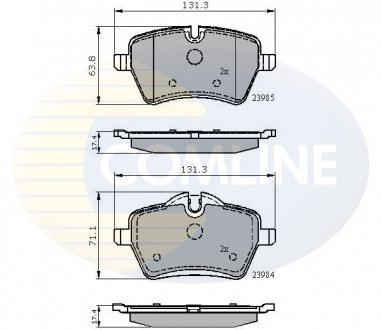 - Гальмівні колодки до дисків Mini Mini 03-> COMLINE CBP01673