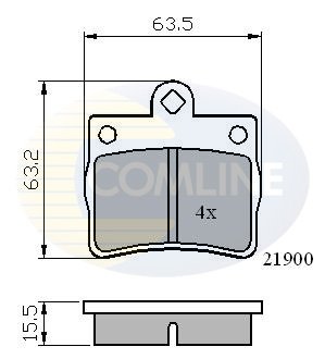 Фото автозапчасти - Гальмівні колодки до дисків Mercedes-Benz C-Class 93->00, E-Class 93-> COMLINE CBP0220