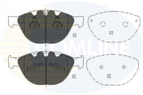 Фото автозапчастини - Гальмівні колодки до дисків BMW 5 Series 04->07, 6 Series 05->, 7 Series 05->, Rolls-Royce- Phantom 02-> COMLINE CBP06000