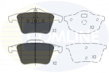 Фото автозапчасти - Гальмівні колодки до дисків Volvo XC90 02-> COMLINE CBP06027