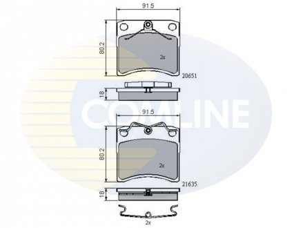 - Гальмівні колодки до дисків VW Transporter T4 90->99 COMLINE CBP0953