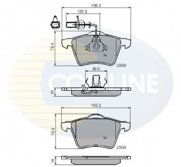 - Гальмівні колодки до дисків VW Transporter T4 97->00 COMLINE CBP11168