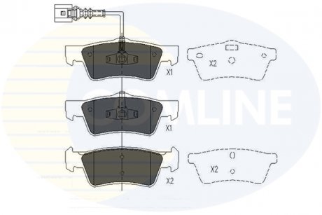 Фото автозапчасти - Гальмівні колодки до дисків VW Touareg 03->10 COMLINE CBP16062