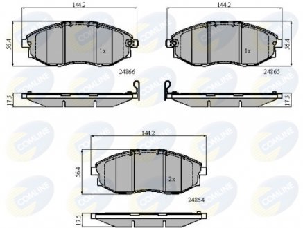 Фото автозапчасти - Гальмівні колодки до дисків Chevrolet Epica 06-> COMLINE CBP31585