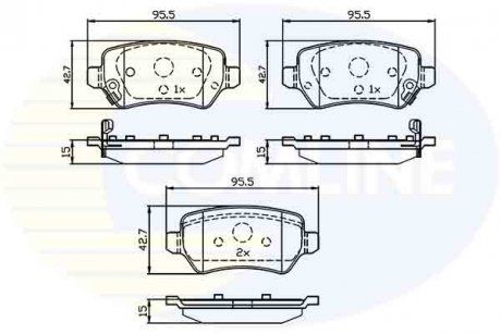 - Гальмівні колодки до дисків KIA Cee\'d 12->, Pro Cee\'d 13-> COMLINE CBP32239