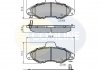 Фото автозапчасти - Гальмівні колодки до дисків Ford Escort 97-> COMLINE CBP3393 (фото 1)