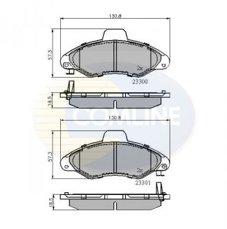 Фото автозапчасти - Гальмівні колодки до дисків Ford Escort 97-> COMLINE CBP3393