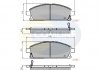 Фото автозапчасти - Гальмівні колодки до дисків Acura MDX 00->05, Infiniti QX4 97->02, Nissan Pathfinder 97->04, Quest 03->, X-Trail 01-> COMLINE CBP3591 (фото 1)
