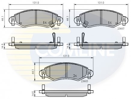 Фото автозапчасти - Гальмівні колодки до дисків Opel Agila 00->07, Suzuki Wagon-R+ 00-> COMLINE CBP3893