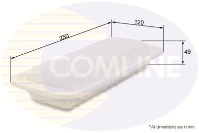 Фото автозапчасти фільтр повітря Daihatsu Charade 11->, Subaru Trezia 11->, Toyota Bb 00->05, Echo 99->05, IST 04->07, Porte 04->12, Probox/Succeed 02->14, Raum 03->, Urban Cruiser 09->16, Verso S 10->16, Yaris 10->, Yaris Verso/Fun Cargo 99->05, Yari COMLINE CTY12035