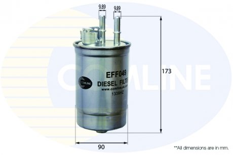 Фото автозапчасти фільтр палива COMLINE EFF049