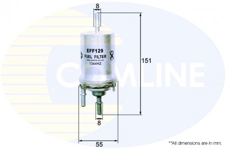 Фото автозапчастини фільтр палива COMLINE EFF129