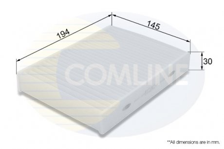 Фото автозапчастини фільтр повітря (салону) COMLINE EKF404