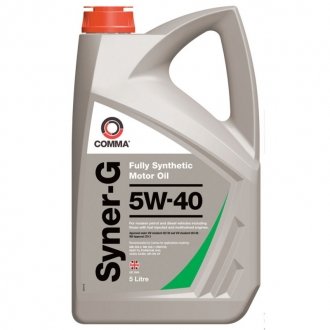 Моторное масло Syner-G 5W-40 синтетическое 5 л COMMA SYN5L (фото 1)